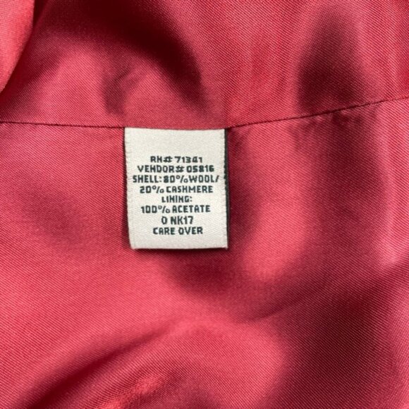 L.L. BEAN Vintage Wool Cashmere Blazer Sz 12P Red - Picture 4 of 5